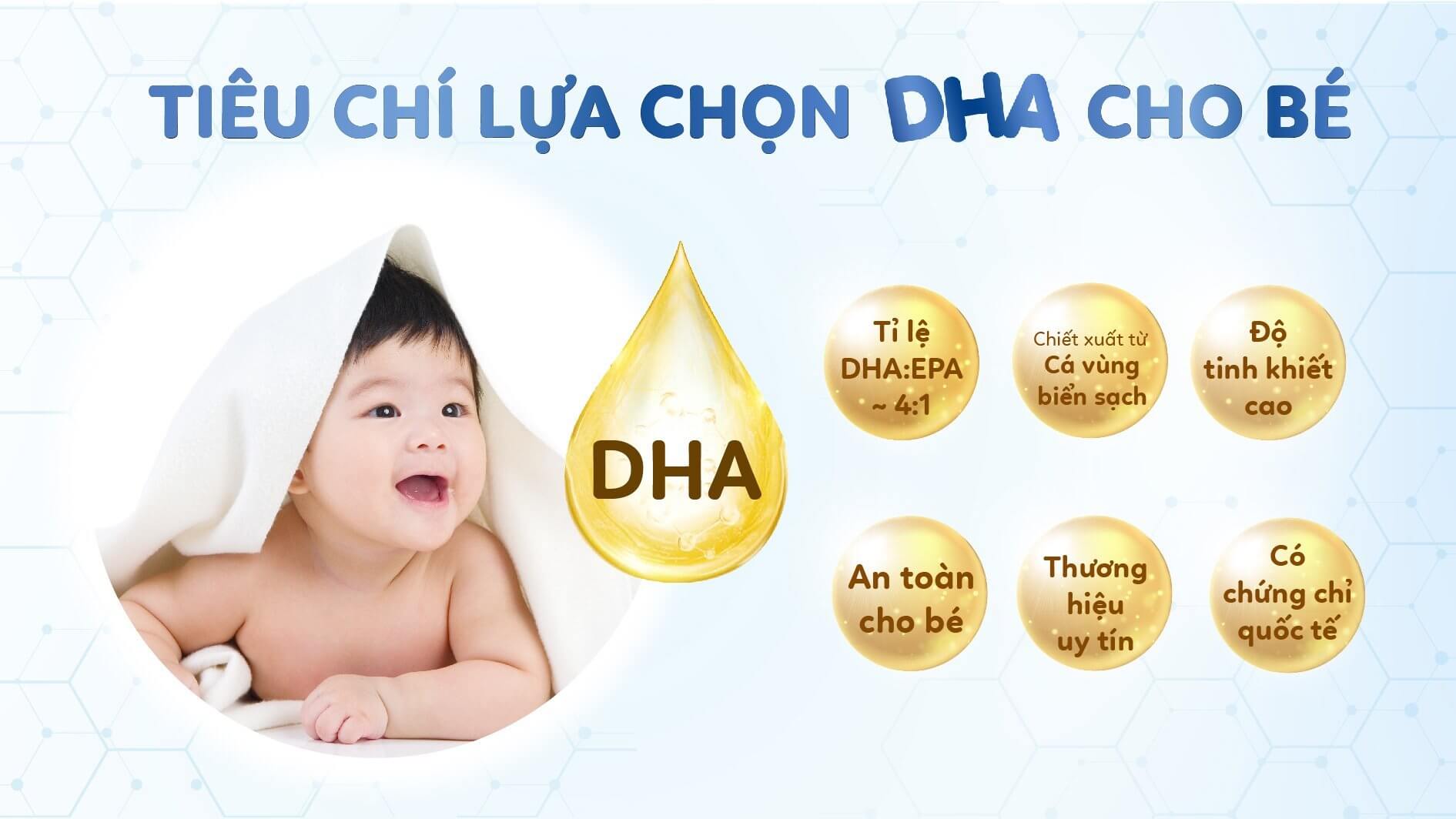 DHA Vi chất nên bổ sung cho con trong giai đoạn 1000 ngày vàng đầu đời